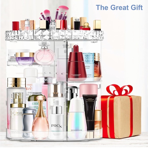 Clear large rotating makeup organizer - Picture 6 of 6